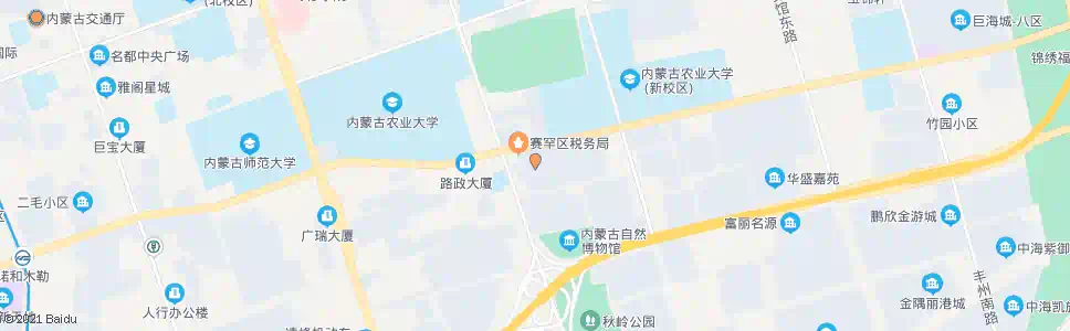 呼和浩特怡园别墅_公交站地图_呼和浩特公交_妙搜公交查询2025