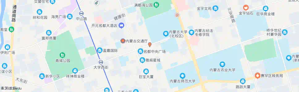 呼和浩特给水团_公交站地图_呼和浩特公交_妙搜公交查询2025