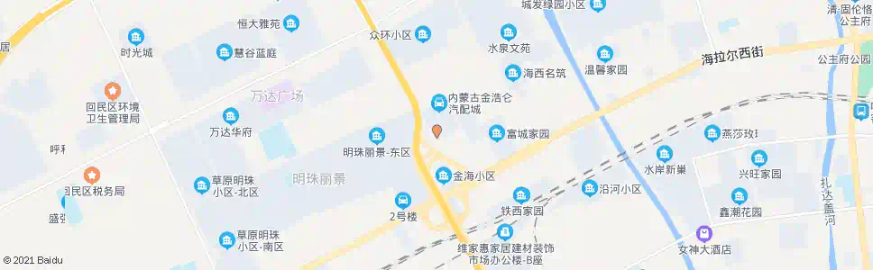 呼和浩特金浩仑物流中心_公交站地图_呼和浩特公交_妙搜公交查询2025