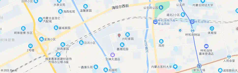 呼和浩特阳光小区_公交站地图_呼和浩特公交_妙搜公交查询2025