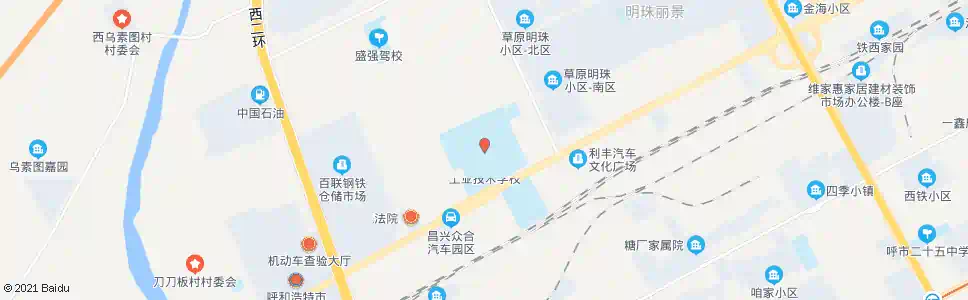 呼和浩特西北工业学校_公交站地图_呼和浩特公交_妙搜公交查询2025