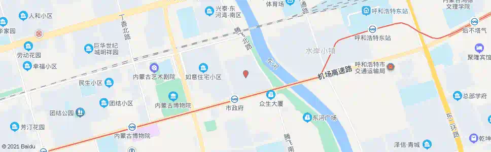呼和浩特市政府_公交站地图_呼和浩特公交_妙搜公交查询2025