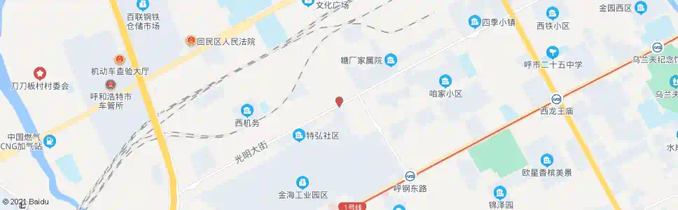 呼和浩特西机务段_公交站地图_呼和浩特公交_妙搜公交查询2025