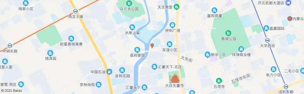 呼和浩特滨江花园_公交站地图_呼和浩特公交_妙搜公交查询2025