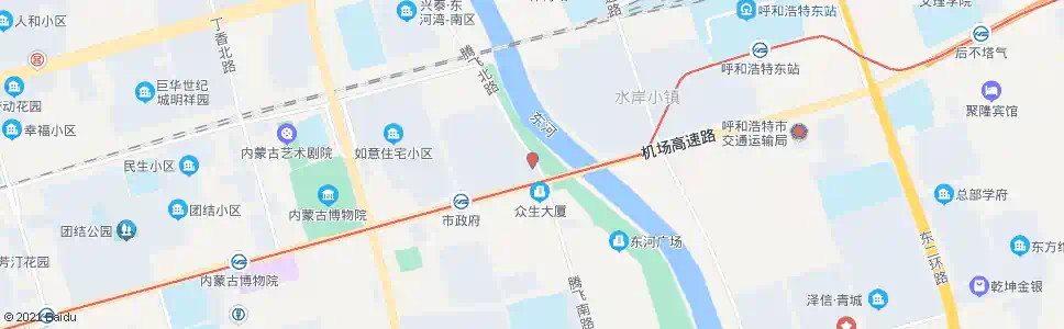 呼和浩特朝阳花园_公交站地图_呼和浩特公交_妙搜公交查询2025