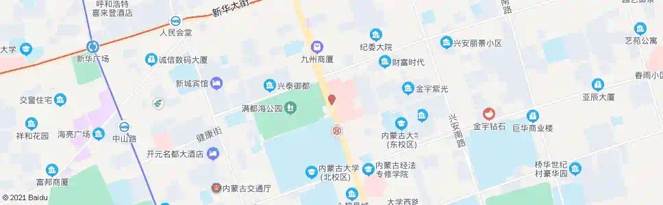 呼和浩特内蒙古医院_公交站地图_呼和浩特公交_妙搜公交查询2025