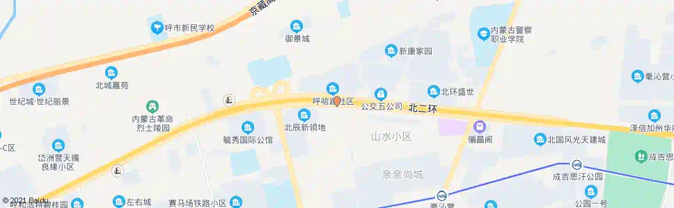 呼和浩特山水路站(公交总公司)_公交站地图_呼和浩特公交_妙搜公交查询2025