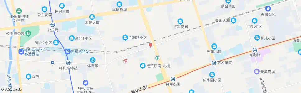 呼和浩特新城区医院_公交站地图_呼和浩特公交_妙搜公交查询2025