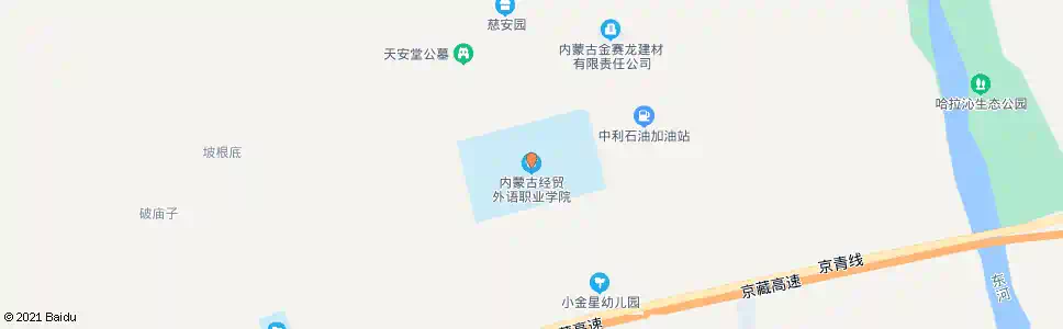 呼和浩特经贸外语学院_公交站地图_呼和浩特公交_妙搜公交查询2025