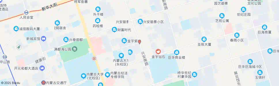 呼和浩特武警黄金第二支队_公交站地图_呼和浩特公交_妙搜公交查询2025