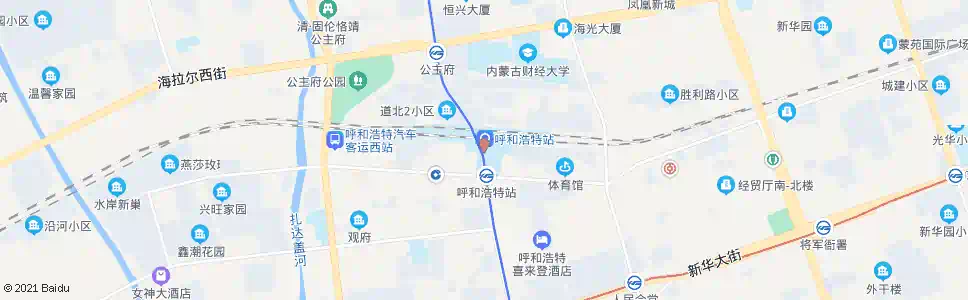 呼和浩特内蒙古军区(西)_公交站地图_呼和浩特公交_妙搜公交查询2025