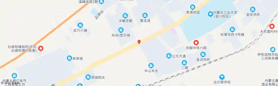 呼和浩特bobo悠乐城_公交站地图_呼和浩特公交_妙搜公交查询2025