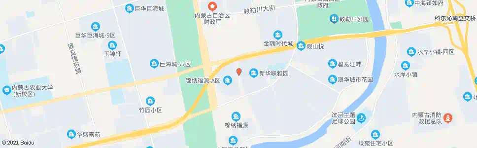 呼和浩特新华联雅园_公交站地图_呼和浩特公交_妙搜公交查询2025