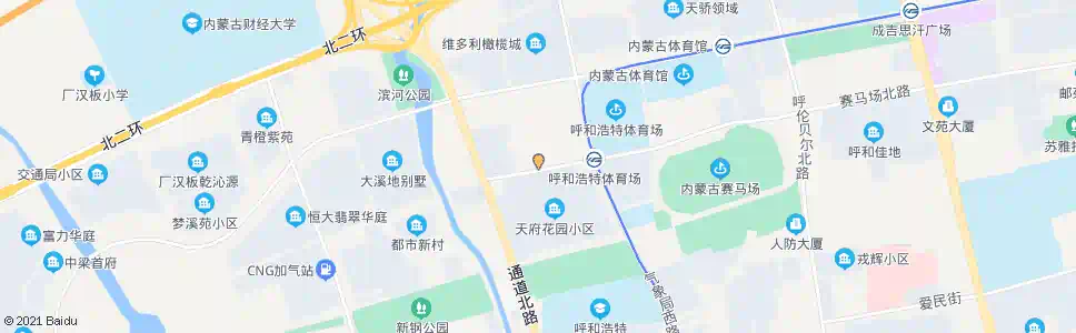 呼和浩特体运技校_公交站地图_呼和浩特公交_妙搜公交查询2025