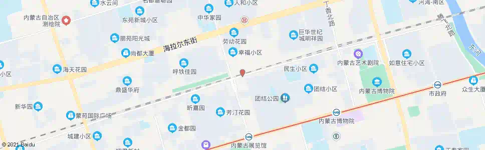 呼和浩特北垣吧街_公交站地图_呼和浩特公交_妙搜公交查询2025