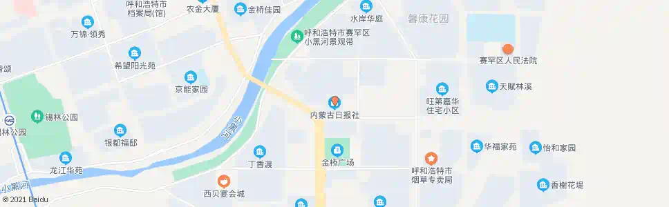 呼和浩特金桥佳园(呼市日报社)_公交站地图_呼和浩特公交_妙搜公交查询2025