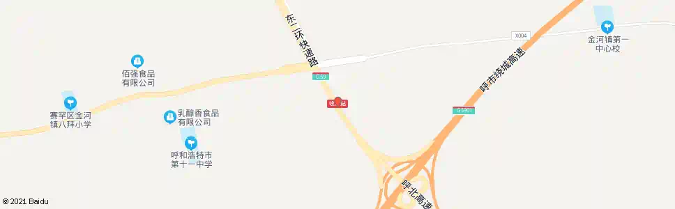 呼和浩特元福集团南区_公交站地图_呼和浩特公交_妙搜公交查询2025