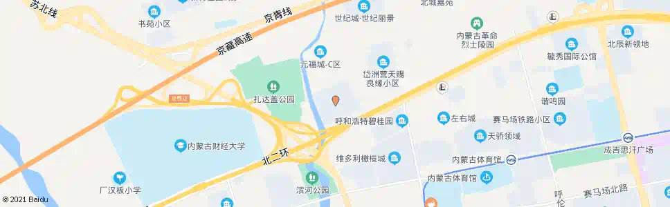 呼和浩特元福集团北区_公交站地图_呼和浩特公交_妙搜公交查询2025
