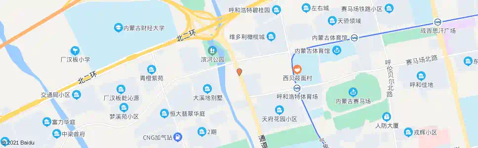 呼和浩特府兴营_公交站地图_呼和浩特公交_妙搜公交查询2025