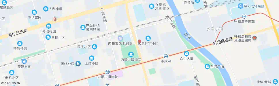 呼和浩特如意小区西门_公交站地图_呼和浩特公交_妙搜公交查询2025