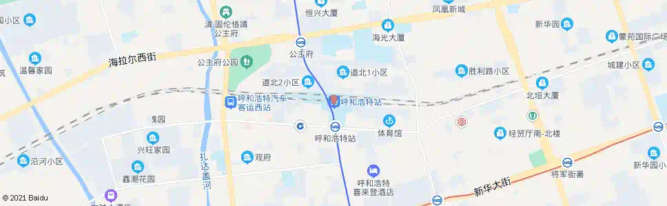 呼和浩特铁路中心医院_公交站地图_呼和浩特公交_妙搜公交查询2025