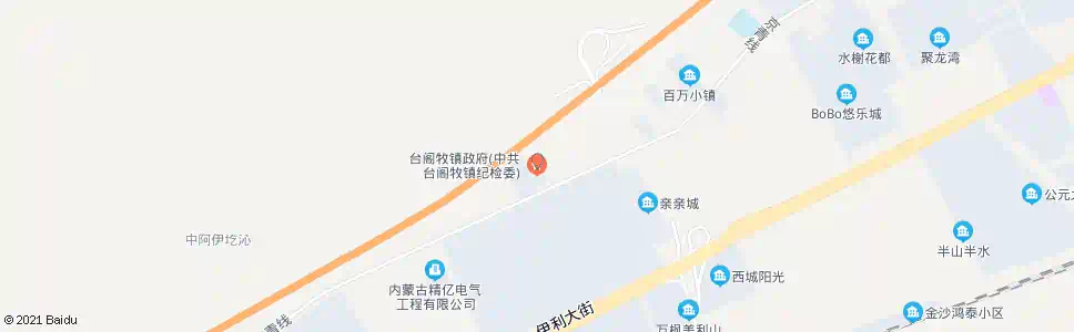 呼和浩特台阁牧镇政府_公交站地图_呼和浩特公交_妙搜公交查询2025