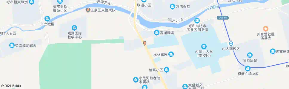 呼和浩特园一路西口_公交站地图_呼和浩特公交_妙搜公交查询2025