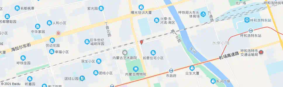 呼和浩特东二环立交桥_公交站地图_呼和浩特公交_妙搜公交查询2025