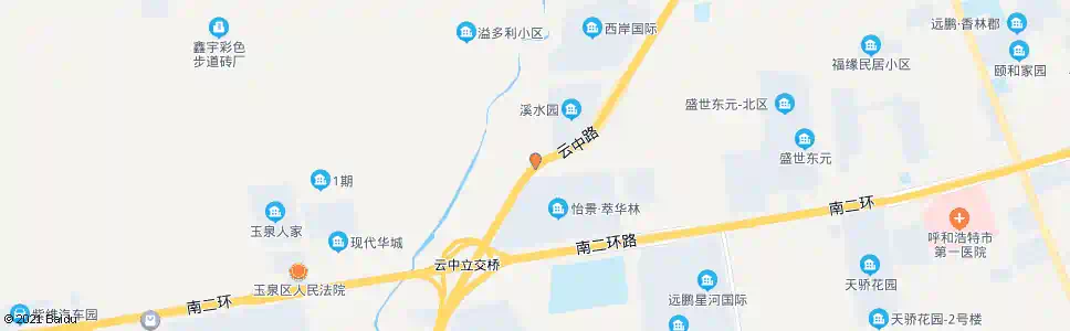 呼和浩特西水磨小学_公交站地图_呼和浩特公交_妙搜公交查询2025