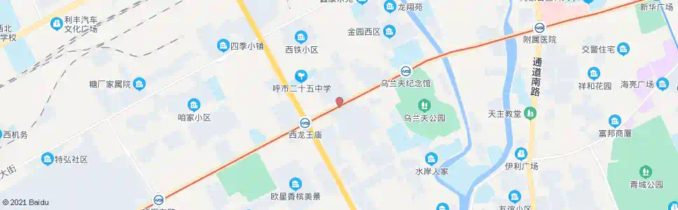 呼和浩特工人村_公交站地图_呼和浩特公交_妙搜公交查询2025
