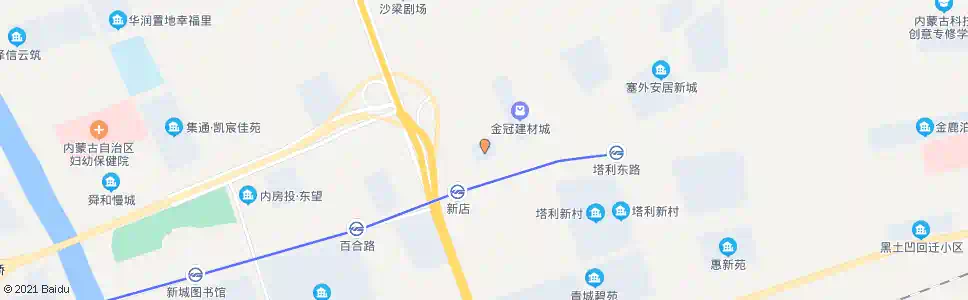 呼和浩特荣丰科技园区_公交站地图_呼和浩特公交_妙搜公交查询2025