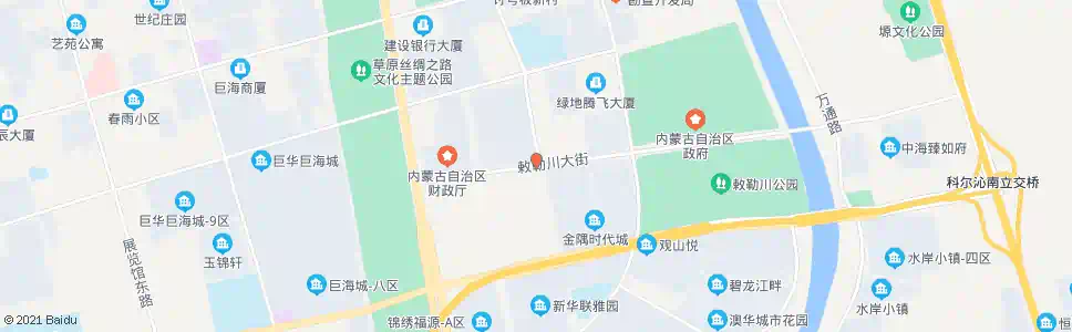 呼和浩特浦发银行_公交站地图_呼和浩特公交_妙搜公交查询2025