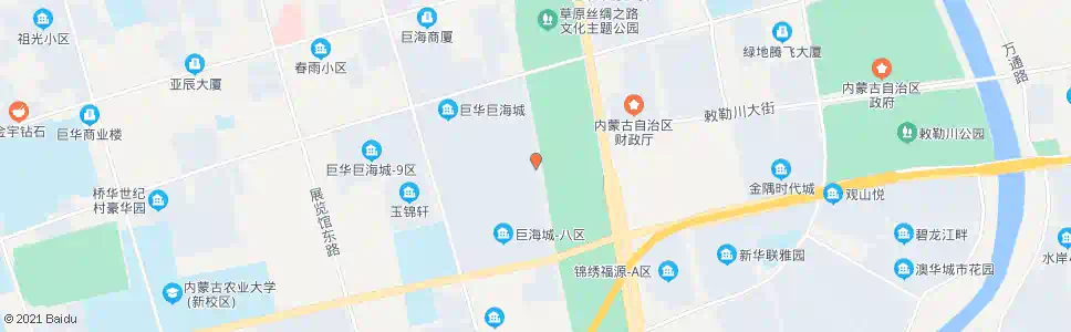 呼和浩特巨华4区东门_公交站地图_呼和浩特公交_妙搜公交查询2025