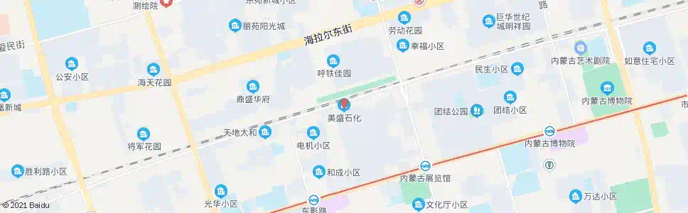 呼和浩特北垣街_公交站地图_呼和浩特公交_妙搜公交查询2025