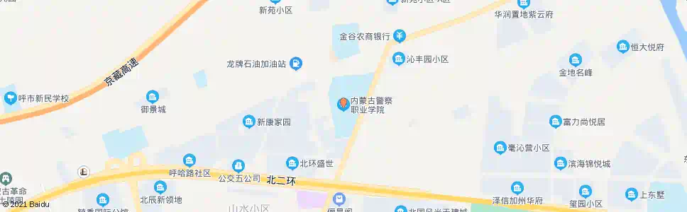 呼和浩特内蒙古警察学院_公交站地图_呼和浩特公交_妙搜公交查询2025