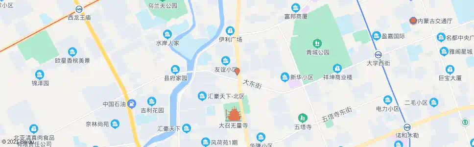 呼和浩特光彩市场_公交站地图_呼和浩特公交_妙搜公交查询2025
