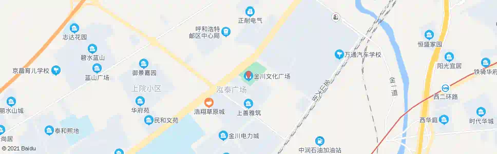 呼和浩特金川文化广场_公交站地图_呼和浩特公交_妙搜公交查询2025