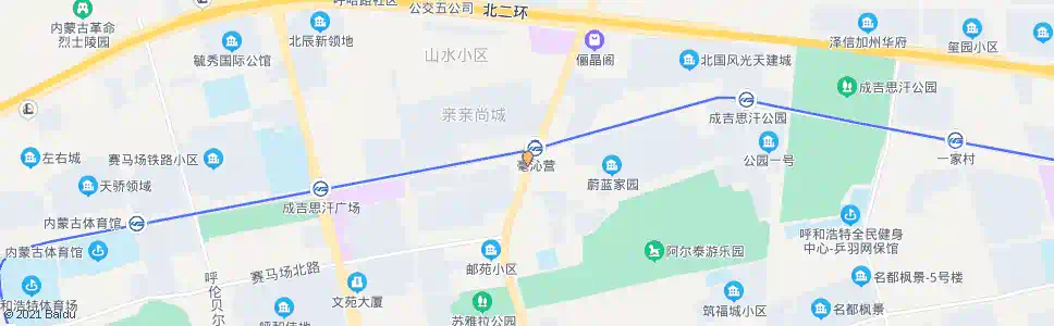 呼和浩特毫沁营c站_公交站地图_呼和浩特公交_妙搜公交查询2025