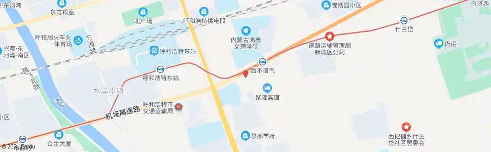 呼和浩特呼市公路工程局机械处_公交站地图_呼和浩特公交_妙搜公交查询2025
