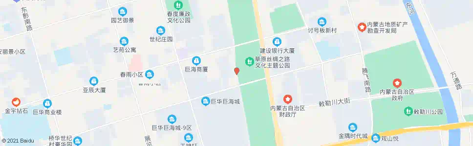 呼和浩特巨华集团第二小学_公交站地图_呼和浩特公交_妙搜公交查询2025