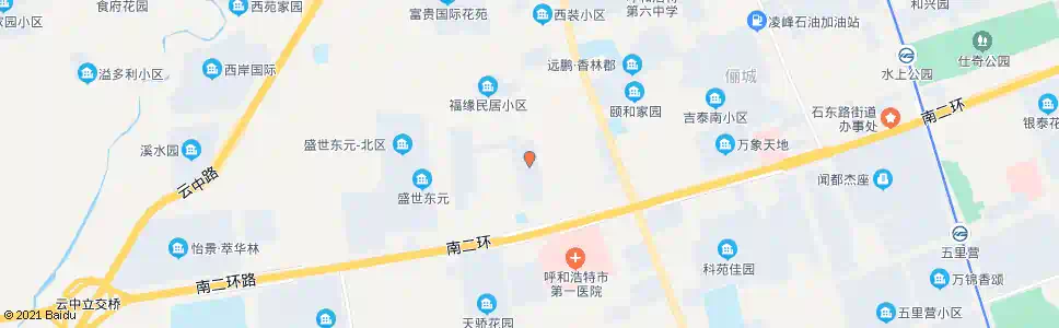 呼和浩特塞外名苑_公交站地图_呼和浩特公交_妙搜公交查询2025