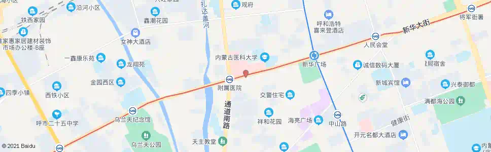 呼和浩特医科大学_公交站地图_呼和浩特公交_妙搜公交查询2025