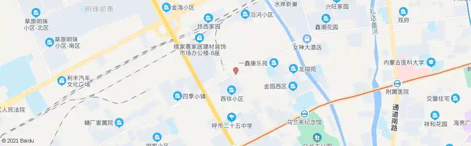 呼和浩特什拉门更小学_公交站地图_呼和浩特公交_妙搜公交查询2025