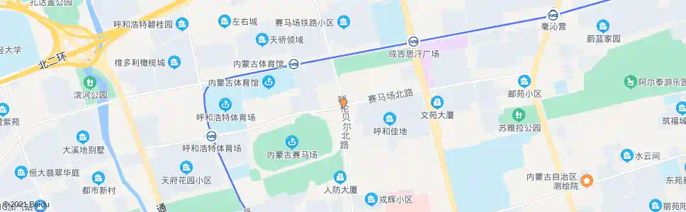 呼和浩特呼伦北路北口_公交站地图_呼和浩特公交_妙搜公交查询2025