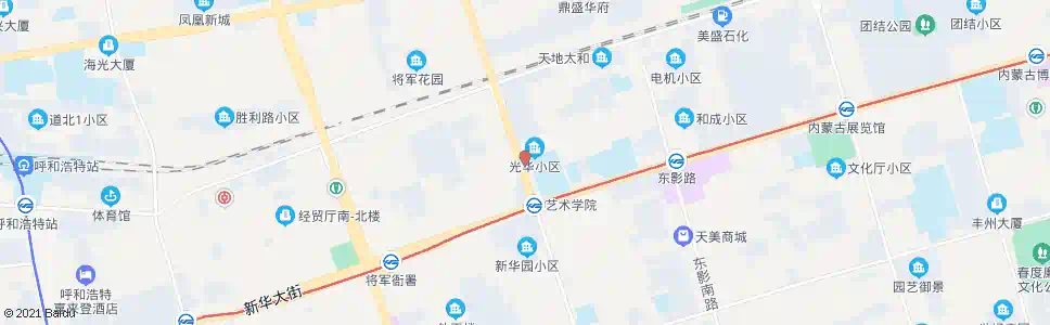 呼和浩特第一面粉厂_公交站地图_呼和浩特公交_妙搜公交查询2025