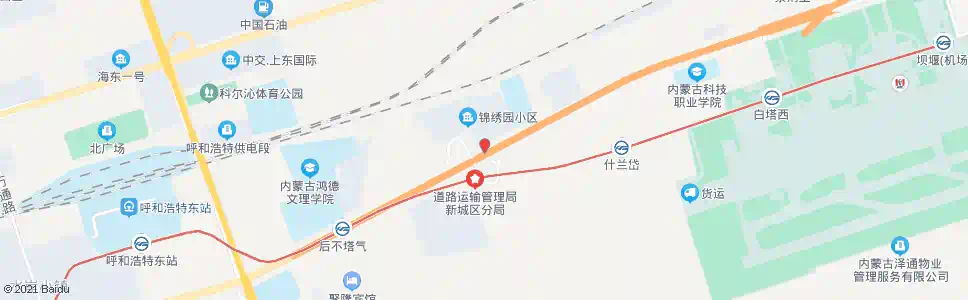 呼和浩特市公路管理局第三管理区_公交站地图_呼和浩特公交_妙搜公交查询2025
