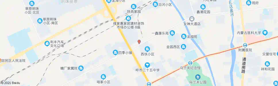 呼和浩特西货厂_公交站地图_呼和浩特公交_妙搜公交查询2025