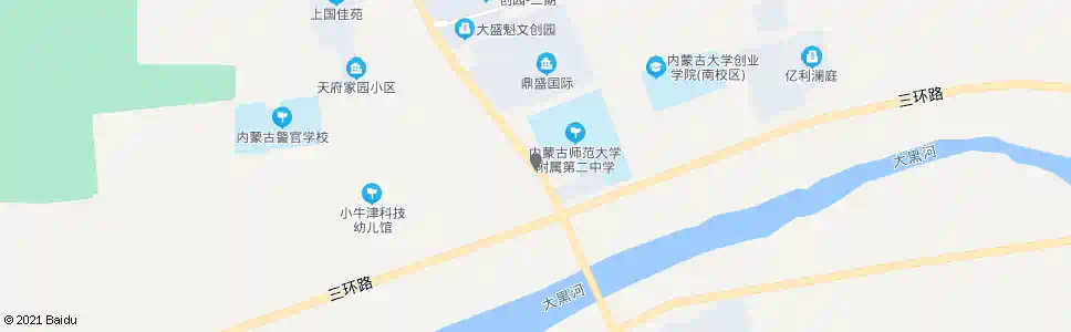 呼和浩特夕阳红老年公寓_公交站地图_呼和浩特公交_妙搜公交查询2025