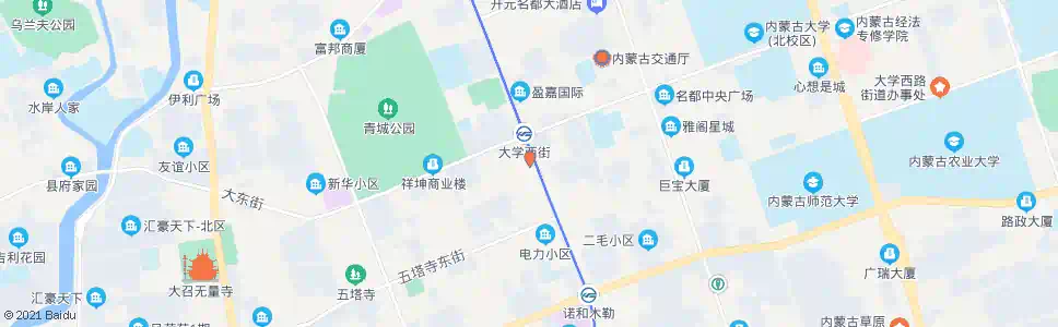 呼和浩特鄂尔多斯广场_公交站地图_呼和浩特公交_妙搜公交查询2025