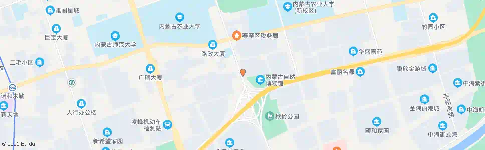 呼和浩特兴安南路站(自然博物馆)_公交站地图_呼和浩特公交_妙搜公交查询2025